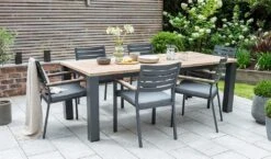 Kettler - Elba 6 Seat Dining Set Grey - Alton Garden Centre