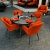 Supremo - Mirfield 4 Seat 120cm Round Dining Firepit Set. Charcoal - Rust Red - Granite - Alton Garden Centre 2 Supremo - Mirfield 4 Seat 120cm Round Dining Firepit Set. Charcoal - Rust Red - Granite - Alton Garden Centre -Konstsmidy Shop mirfield for website e1676888584110