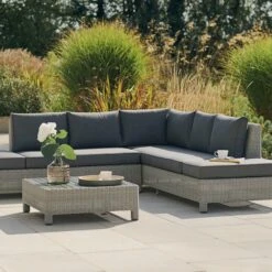 Kettler - Palma Low Lounge Corner Set Inc: Cushions - White Wash - Alton Garden Centre 7 Kettler - Palma Low Lounge Corner Set Inc: Cushions - White Wash - Alton Garden Centre -Konstsmidy Shop palma low