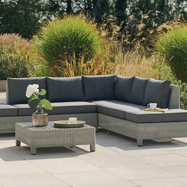 Kettler - Palma Low Lounge Corner Set Inc: Cushions - White Wash - Alton Garden Centre 5 Kettler - Palma Low Lounge Corner Set Inc: Cushions - White Wash - Alton Garden Centre - Image 3