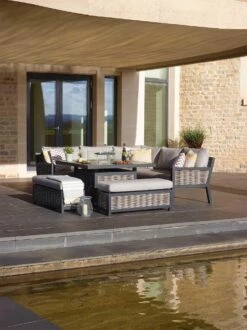 Bramblecrest - Portofino Square Firepit Dining Set With 2 X Benches - Alton Garden Centre 10 Bramblecrest - Portofino Square Firepit Dining Set With 2 X Benches - Alton Garden Centre -Konstsmidy Shop portofino firepit 1 main image kirsty new new