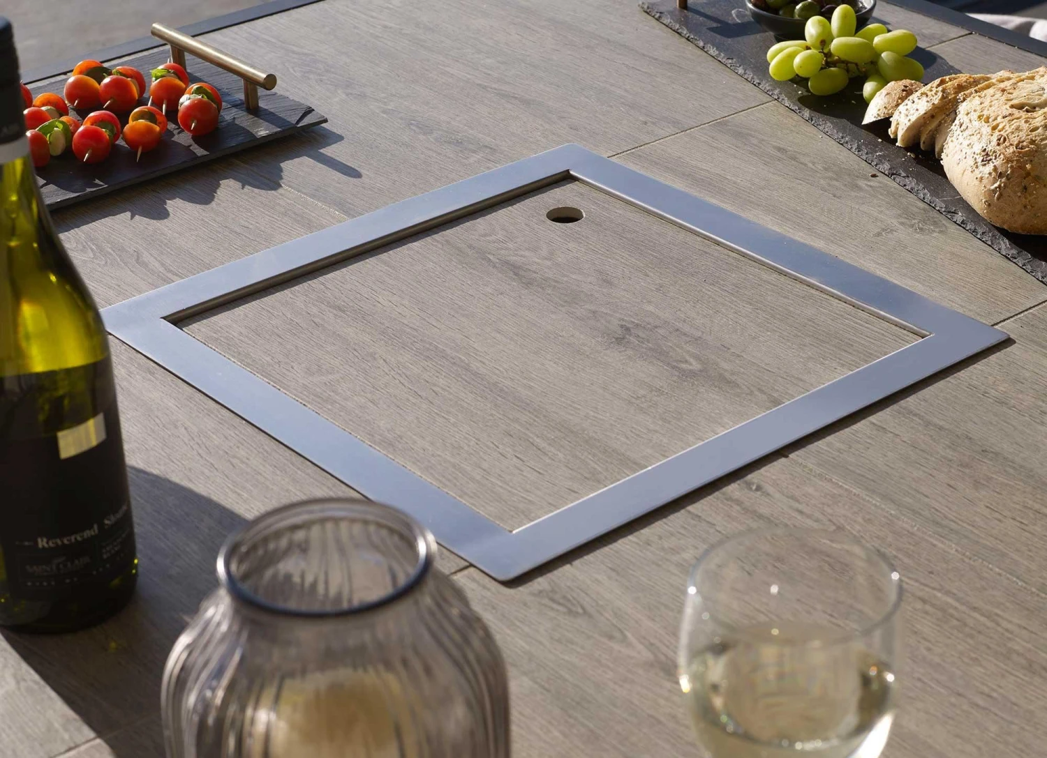 Bramblecrest - Portofino Square Firepit Dining Set With 2 X Benches - Alton Garden Centre 4 Bramblecrest - Portofino Square Firepit Dining Set With 2 X Benches - Alton Garden Centre - Image 2