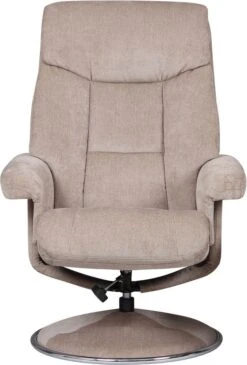 GFA Biarritz Swivel Recliner Chair With Footstool Mist Fabric Available Online Only Not In Store - Alton Garden Centre