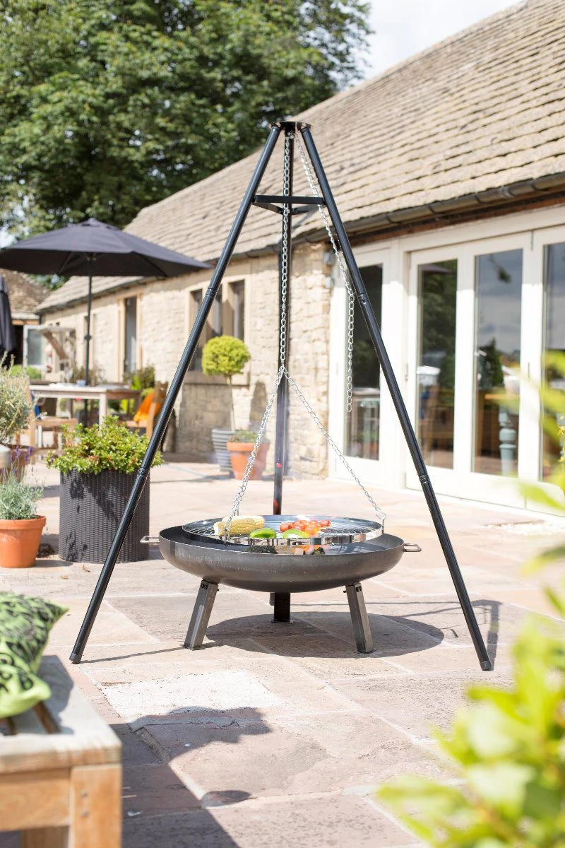 Tripod With Hanging Grill - Alton Garden Centre 3 Tripod With Hanging Grill - Alton Garden Centre