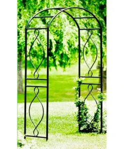 Panacea Arched Top Arch - Black - Alton Garden Centre