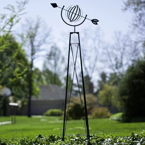 Panacea Armillary Obelisk - Black - Alton Garden Centre 4 Panacea Armillary Obelisk - Black - Alton Garden Centre - Image 2