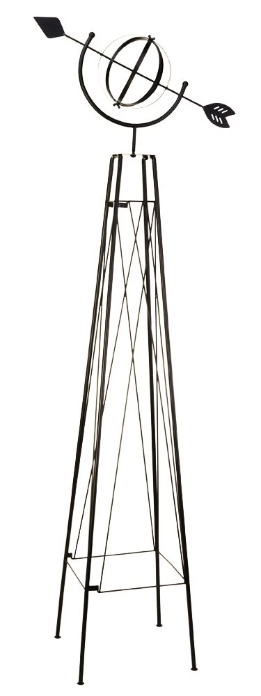 Panacea Armillary Obelisk - Black - Alton Garden Centre 3 Panacea Armillary Obelisk - Black - Alton Garden Centre