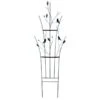 Panacea Curved Leaf & Bird Trellis - Black / Bronze - Alton Garden Centre 1 Panacea Curved Leaf & Bird Trellis - Black / Bronze - Alton Garden Centre -Konstsmidy Shop products curved leaf bird trellis