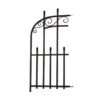 Panacea Kensington Fence End Panel - Black - Alton Garden Centre 2 Panacea Kensington Fence End Panel - Black - Alton Garden Centre -Konstsmidy Shop products kensington fence end panel
