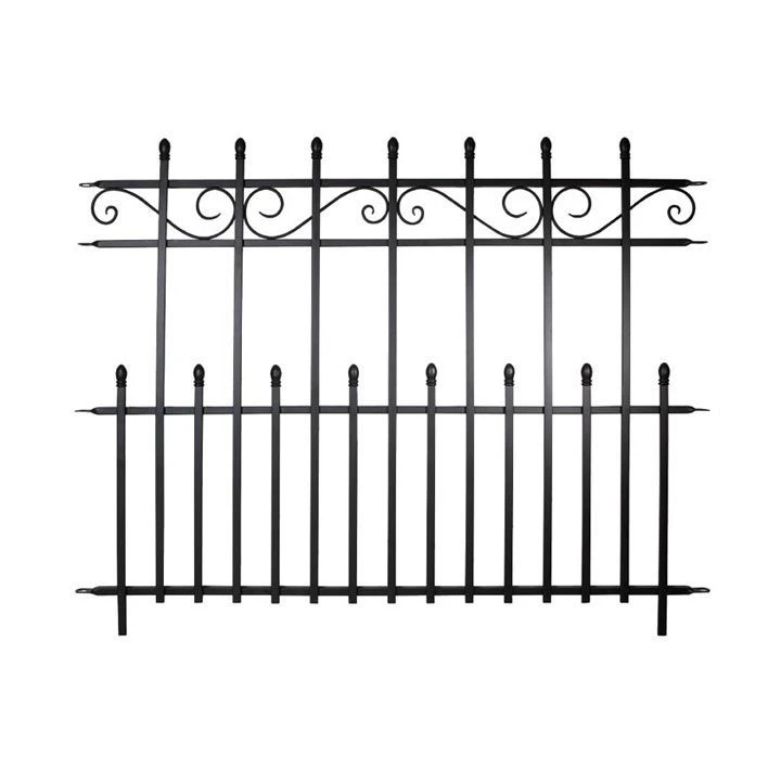 Panacea Kensington Fence Section - Black - Alton Garden Centre 3 Panacea Kensington Fence Section - Black - Alton Garden Centre