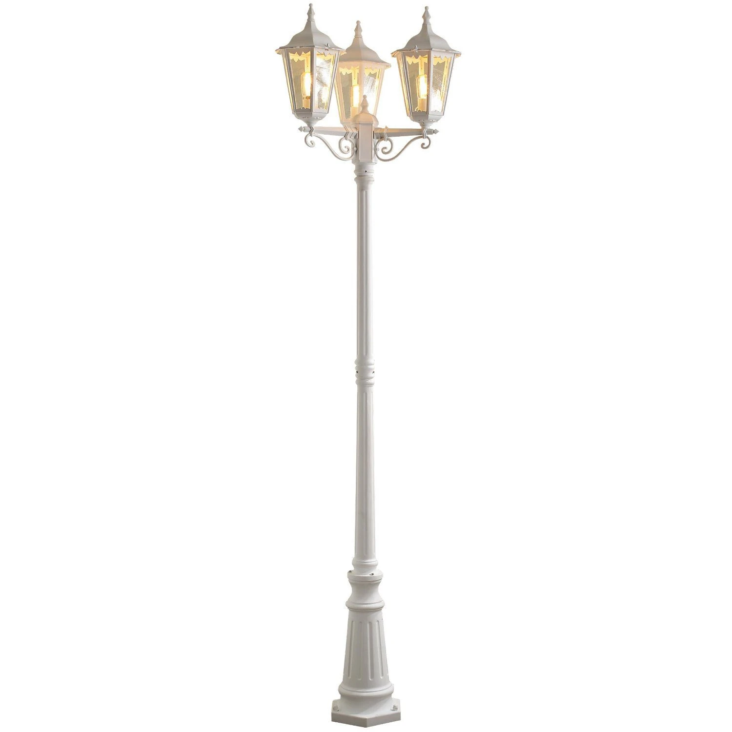 Konstsmide Firenze 7217-250 Column Light - Matt White - Alton Garden Centre 3 Konstsmide Firenze 7217-250 Column Light - Matt White - Alton Garden Centre