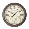 Outside In Bickerton Wall Clock & Thermometer 15" - Alton Garden Centre