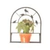 Panacea Perching Birds In Window Wall Trellis With Folding Shelf - Alton Garden Centre -Konstsmidy Shop products prodzoomimg12023