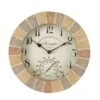 Outside In Stonegate Wall Clock & Thermometer 10" - Sandstone - Alton Garden Centre