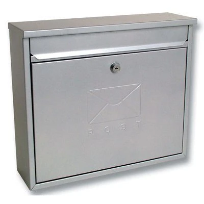Sterling Elegance Metal Post Box- Silver - Alton Garden Centre 3 Sterling Elegance Metal Post Box- Silver - Alton Garden Centre