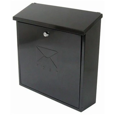 Sterling Contemporary Metal Post Box- Black - Alton Garden Centre 3 Sterling Contemporary Metal Post Box- Black - Alton Garden Centre