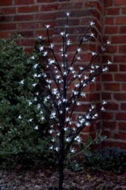 Large White Blossom Tree 120 LED Lights Battery Operated - Alton Garden Centre