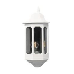 Konstsmide Pallas 566-250 Flush Wall Light - Matt White - Alton Garden Centre