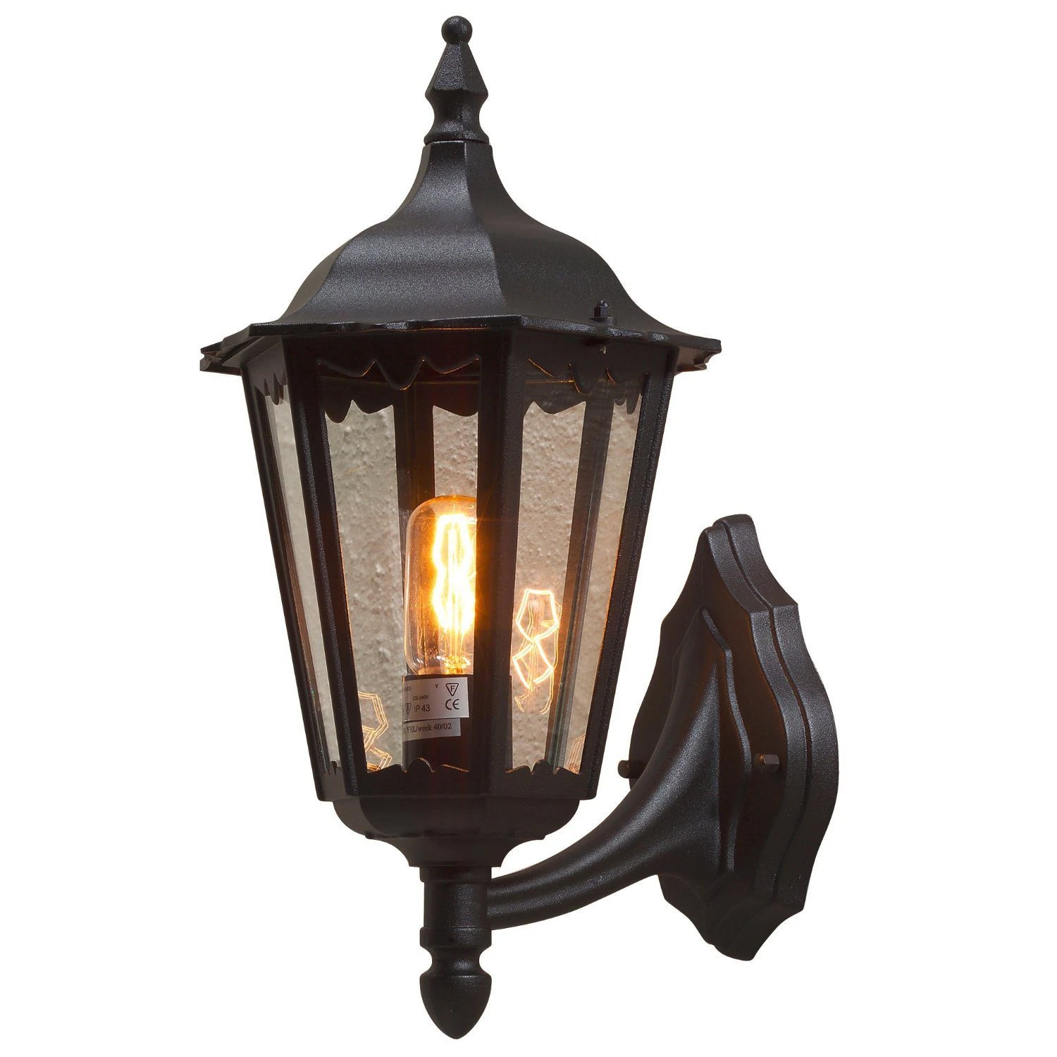 Konstsmide Firenze 7213-750 Wall Light - Matt Black - Alton Garden Centre 3 Konstsmide Firenze 7213-750 Wall Light - Matt Black - Alton Garden Centre