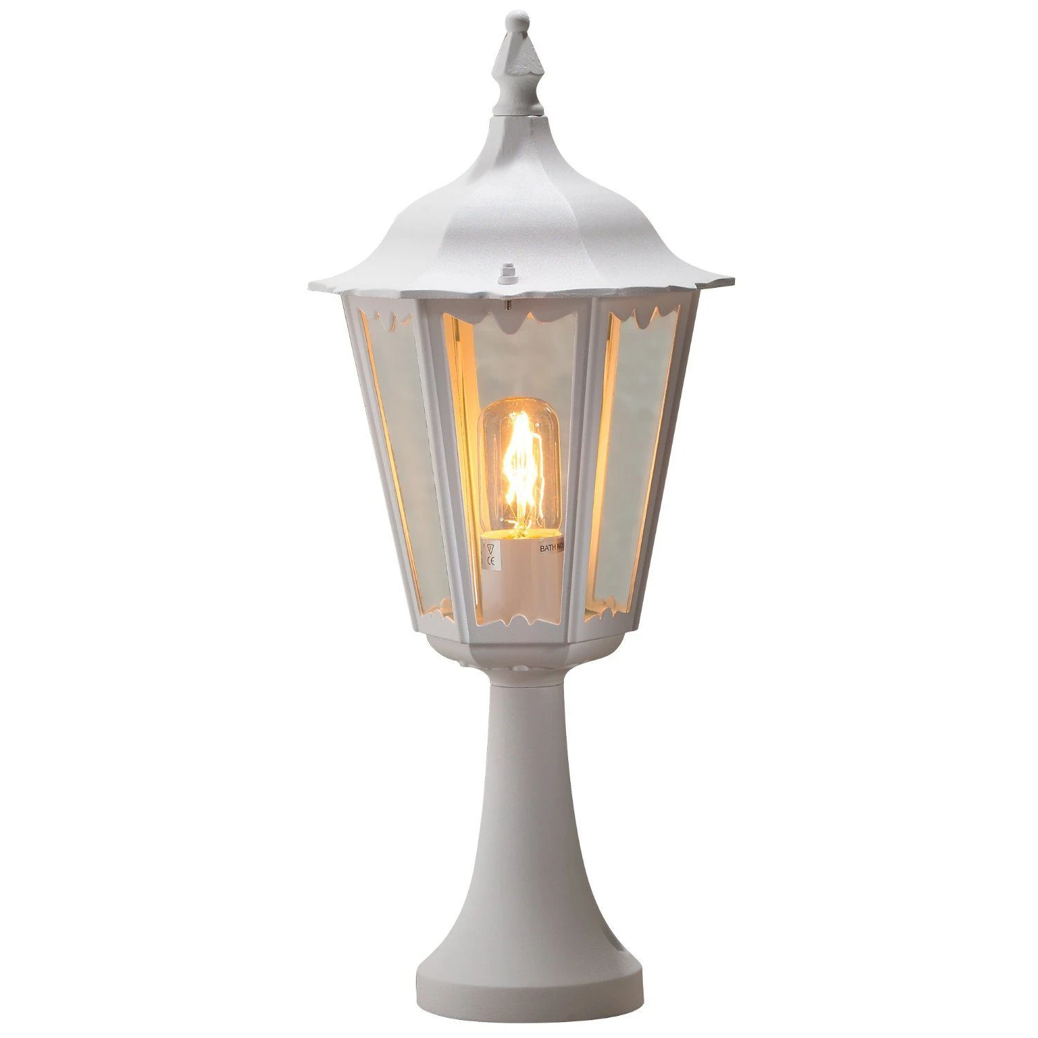 Konstsmide Firenze 7214-250 Post Light - Matt White - Alton Garden Centre 3 Konstsmide Firenze 7214-250 Post Light - Matt White - Alton Garden Centre