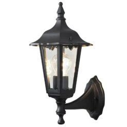 Konstsmide Firenze 7232-750 Wall Light - Matt Black - Alton Garden Centre