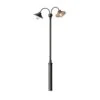 Konstsmide Vega 555-750 Floor Lamp Twin Head - Matt Black - Alton Garden Centre