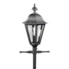Konstsmide Pallas 567-750 Floor Lamp Head - Matt Black - Alton Garden Centre