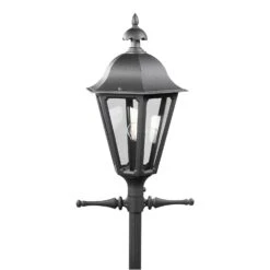 Konstsmide Pallas 567-750 Floor Lamp Head - Matt Black - Alton Garden Centre