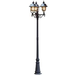 Konstsmide Parma 7243 Aluminium Garden Pathway Light - Matt Black - Alton Garden Centre