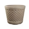 Wicker Planter - Alton Garden Centre -Konstsmidy Shop products wicker rattan style planter 43cm stone effect 1