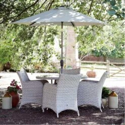 Supremo - Turin 4 Seat Round Dining Set - Alton Garden Centre